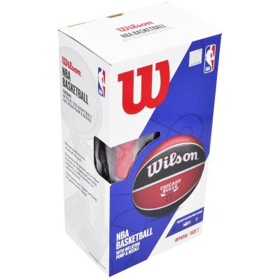6. WILSON NBA CHICAGO BULLS BASKETBALL CARDBOARD PUMP