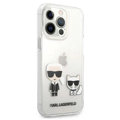 4. Karl Lagerfeld Transparent Karl & Choupette Case for iPhone 13 Pro / 13 - Transparent