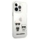4. Karl Lagerfeld Transparent Karl & Choupette Case for iPhone 13 Pro / 13 - Transparent