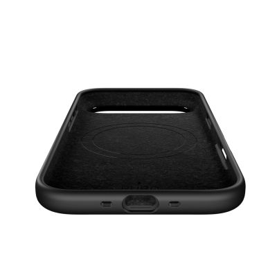 5. Puro Icon Mag Pro Liquid Silicone Case for iPhone 17 Air, MagSafe Compatible, with Camera Protection and Aluminum Buttons - Black