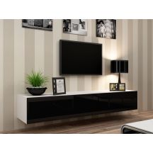 TV cabinet VIGO '180' 30/180/40 white/black gloss