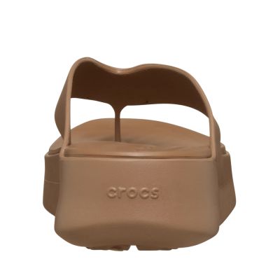 3. Crocs Getaway Platform Flip Women's Sandals Brown 209410 2JJ
