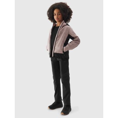2. Girls' 4F Junior 2-in-1 4way stretch trousers with detachable legs