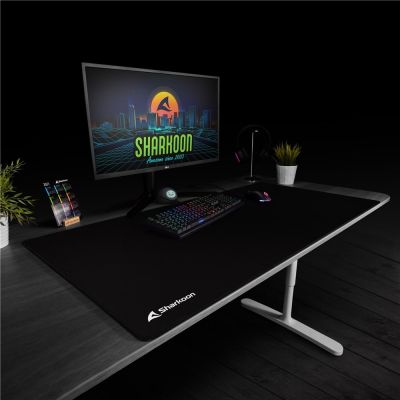 6. Sharkoon 1337 V2 Big Gaming Mouse Pad Black