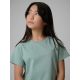 4. Regular plain girls' T-shirt 4F 4FJRSS26TTSHF3554-12S
