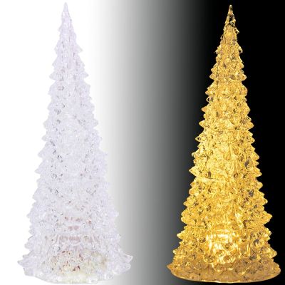 9. DECORATIVE CHRISTMAS TREE TRANSPARENT LED WARM WHITE 27CM
