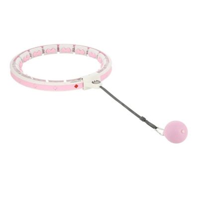 15. HMS HHW06 hula hoop with studs, weight and counter, pink