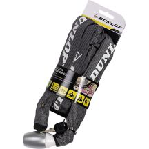 DUNLOP BICYCLE LOCK CHAIN LOCK 120CM LENGTH - GRAY