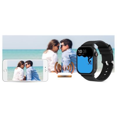 21. Smartwatch Gravity GT15-1 Black Silicone Strap + Black Bracelet