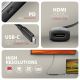 2. Axagon RVC-HI8KPD, USB-C -> HDMI 2.1 reducer / adapter, 8K/60Hz, 4K/144Hz, HDR10+, PD100W 0.16 m USB Type-C HDMI + USB Type-C