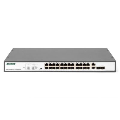 3. Digitus DN-95343 Network Switch Unmanaged Fast Ethernet (10/100) PoE Support 1U Black, Silver