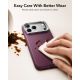 5. ESR Atelier Kickstand MagSafe Case for iPhone 18 Pro / 17 Pro - burgundy