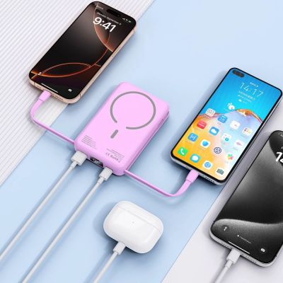 8. Tech-Protect PB31 MagSafe 10000mAH Power Bank - Purple