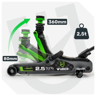 5. Low-profile car jack 90-360mm 2.5T W22001 WUBER