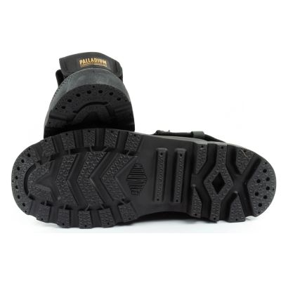 9. Palladium Women's Baggy Coated High Top Sneakers Fashionable Black