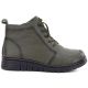 2. Comfortable Khaki Leather Ankle Boots for Women T.Sokolski OL67-1