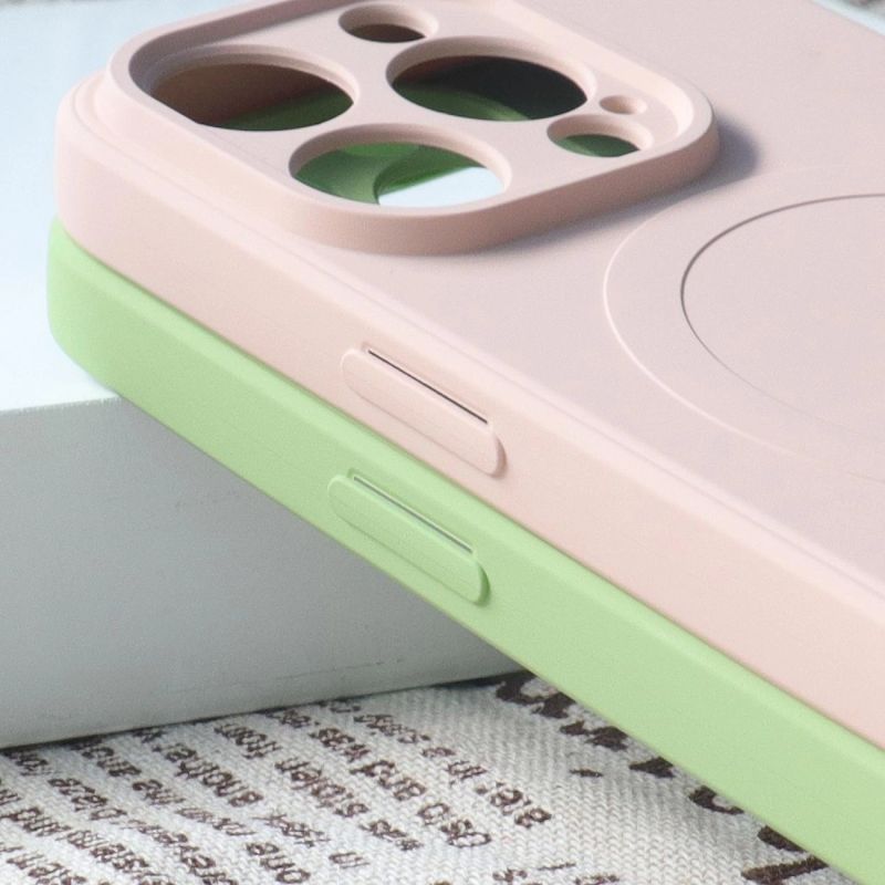 6. MagSafe Compatible Silicone Case for iPhone 15 Pro Silicone Case - Gray