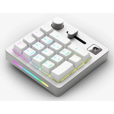 2. Keychron GMMK Numpad Keyboard Home/Office USB + RF Wireless + Bluetooth White