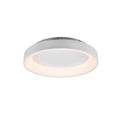 Trio Girona LED ceiling lamp, 60 cm, white, 5600 lm, shades of white light