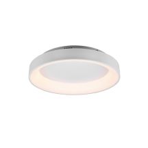 Trio Girona LED ceiling lamp, 60 cm, white, 5600 lm, shades of white light