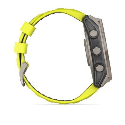 2. Garmin Fenix 8 Solar Sapphire Titanium Amp Yellow/Graphite watch