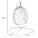 22. COCOON HANGING CHAIR 105x195CM BROWN