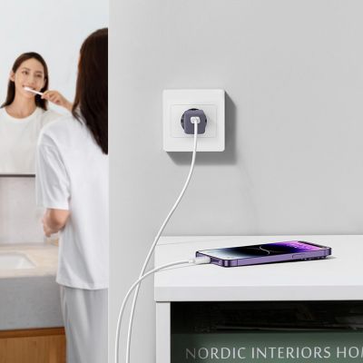 7. Baseus GaN5 30W USB-C EU Wall Charger - Purple