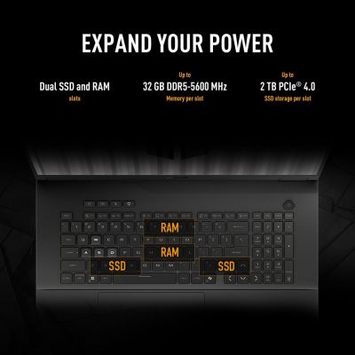 17. ASUS TUF Gaming A18 FA808UM-S9058 Ryzen 7 260 18.0" 2.5K 240Hz IPS-level 500nits AG 16GB DDR5 5600 SSD512 GeForce RTX 5060 8GB WLAN+BT LAN Cam1080p 90WHrs NoOS Jaeger Gray