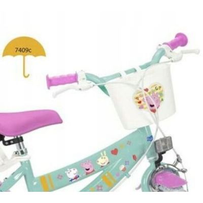 8. Toimsa 12" Peppa Pig Children's Bicycle, Green