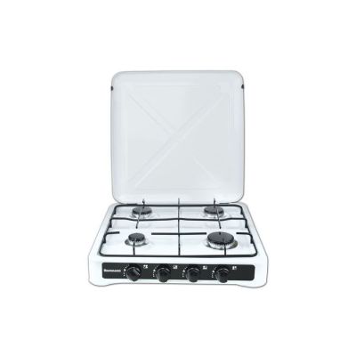 4. Ravanson K-04T 4-burner adjustable gas stove (white)