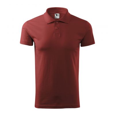 5. Malfini Single J. M MLI-20213 Burgundy Polo Shirt