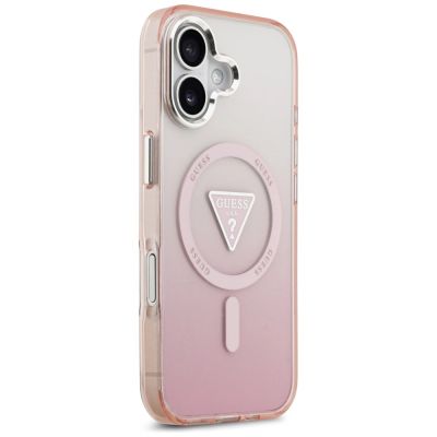 4. Guess IML Gradient Triangle Logo MagSafe Case for iPhone 17 - Pink