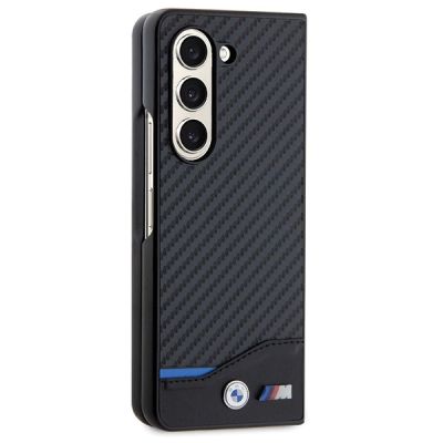 5. BMW Leather Carbon case for Samsung Galaxy Z Fold 5 - black