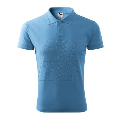 6. Malfini Pique Polo M MLI-20314 polo shirt (azure) 