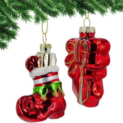 MICA Glass Moulded Bauble – Shoe and Bow