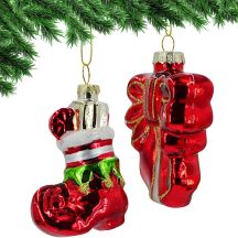 MICA Glass Moulded Bauble – Shoe and Bow