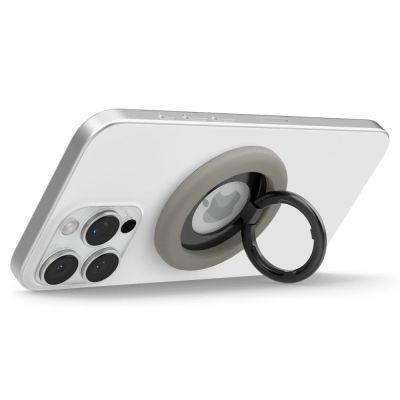 8. Spigen Nano Pop MagSafe Magnetic Ring for Phone - Gray and Black
