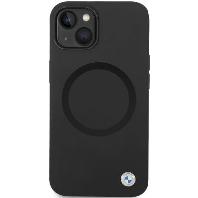 3. BMW BMHMP14SSILBK2 case for iPhone 14 - black Signature Liquid Silicone MagSafe