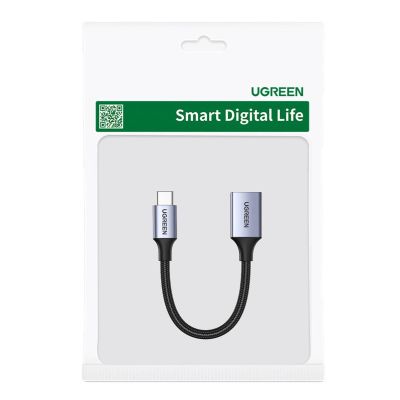 5. Ugreen OTG adapter cable USB-C (male) - USB-A (female) 5Gb/s 0.15m black (US378)