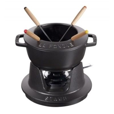 2. Staub Fondue Set – 16 cm, Black