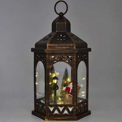 3. DECORATIVE LED LANTERN 32 CM – SANTA CLAUS
