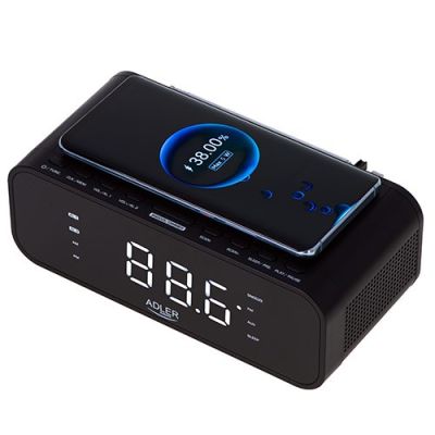 22. ADLER AD 1192b black clock radio