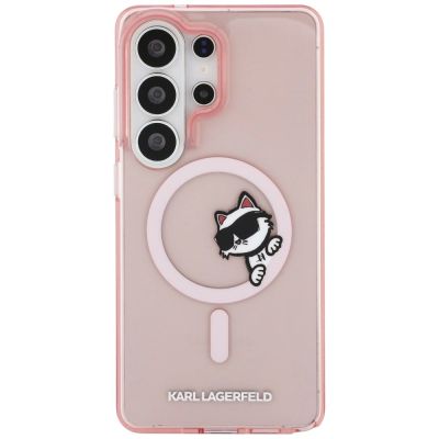 3. Karl Lagerfeld IML Peekaboo Choupette MagSafe Case for Samsung Galaxy S26 Ultra - Pink
