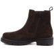 7. Women's leather ankle boots, suede, chocolate, Sergio Leone BT-01-S