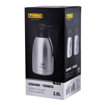 8. PROMIS STEEL JUG 2.0 L, COFFEE PRINT TMH20K