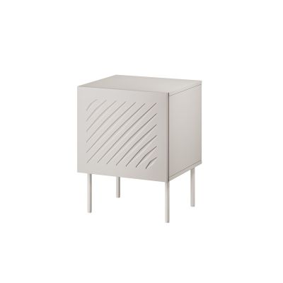 Bedside table 2 pcs SIENA 44.5x40x59 cashmere matt