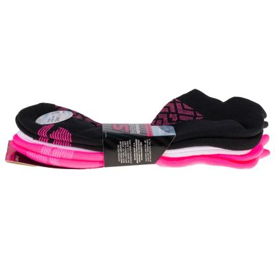 2. Skechers 3pk Womens 1/2 Terry Low Cut Socks S115103-BKPK Multicolored 36-40