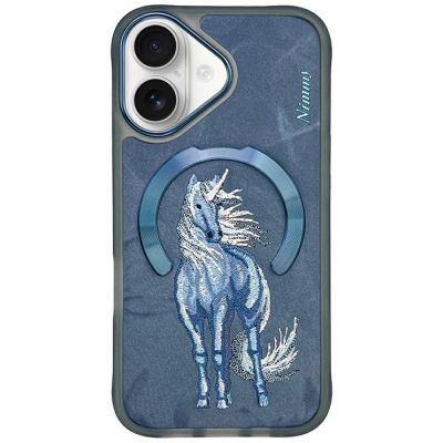Nimmy Magnetic Fantasy Animal MagSafe Case for iPhone 16 - Blue