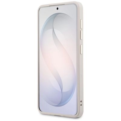 5. Guess Saffiano Peony Embossed Ring MagSafe Case for Samsung Galaxy S26 - Pink