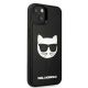 4. Karl Lagerfeld 3D Rubber Choupette Case for iPhone 13 mini - Black